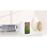 Some Kick by Seanie (2022 Comic Art Tribute) - on White 11oz Ceramic Mug